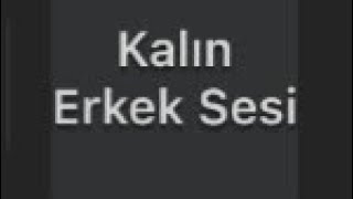 kalın erkek sesi nasıl yapılır🤔 Resimi