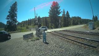 Amtrak California Zephyr Train #6 with Operator Lifesaver P42DC #203 in Boca CA Thumbnail Camera 