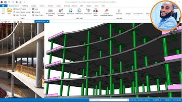 FLAT SLAB Design in Protastructure 2022 - Building Preview