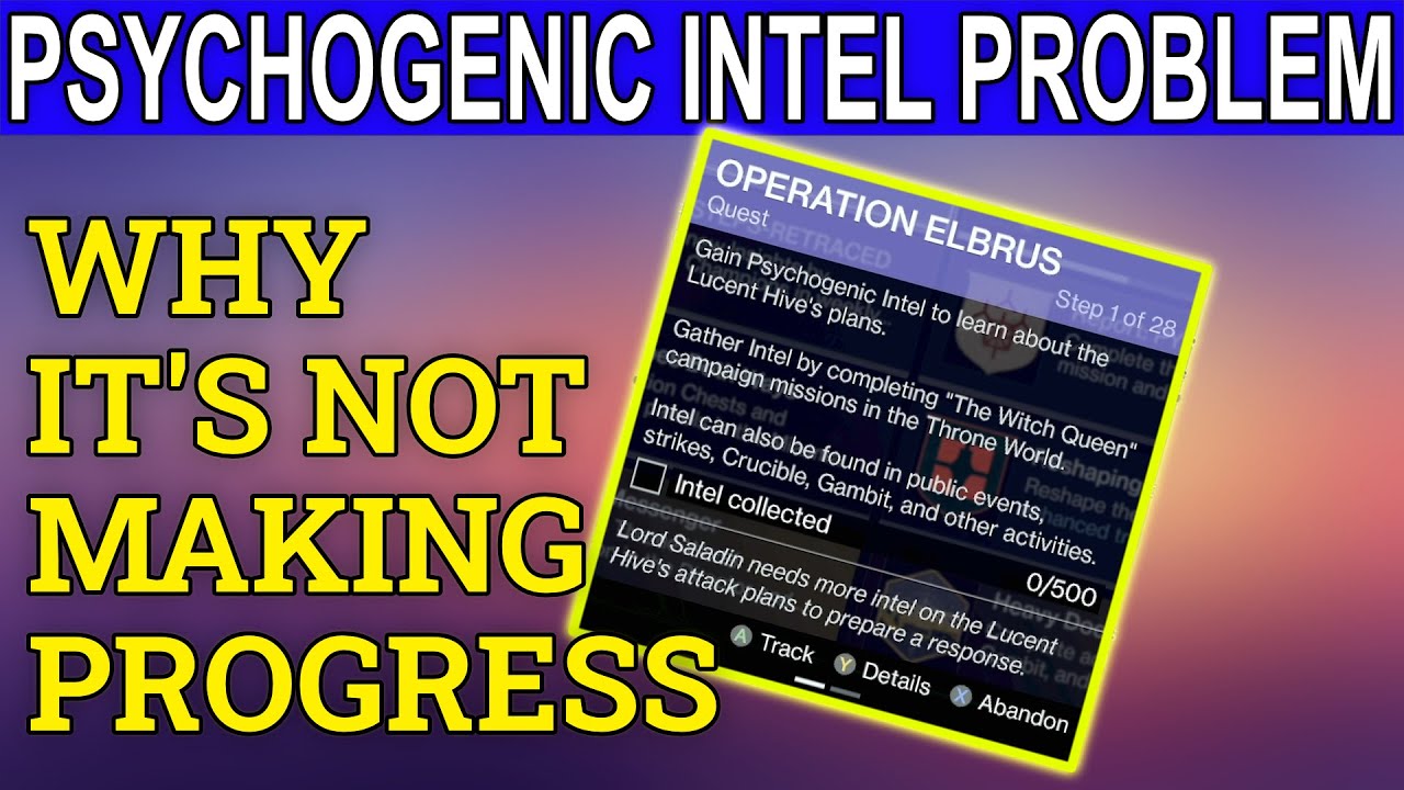 How To Fix The PSYCHOGENIC Intel Issues Not Progressing Operation how-to-fix-the-psychogenic-intel-issues-not-progressing-operation