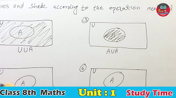 8th Class Mathematics, Chapter 1 (Operation on Sets) Ex: 1.3 Q2