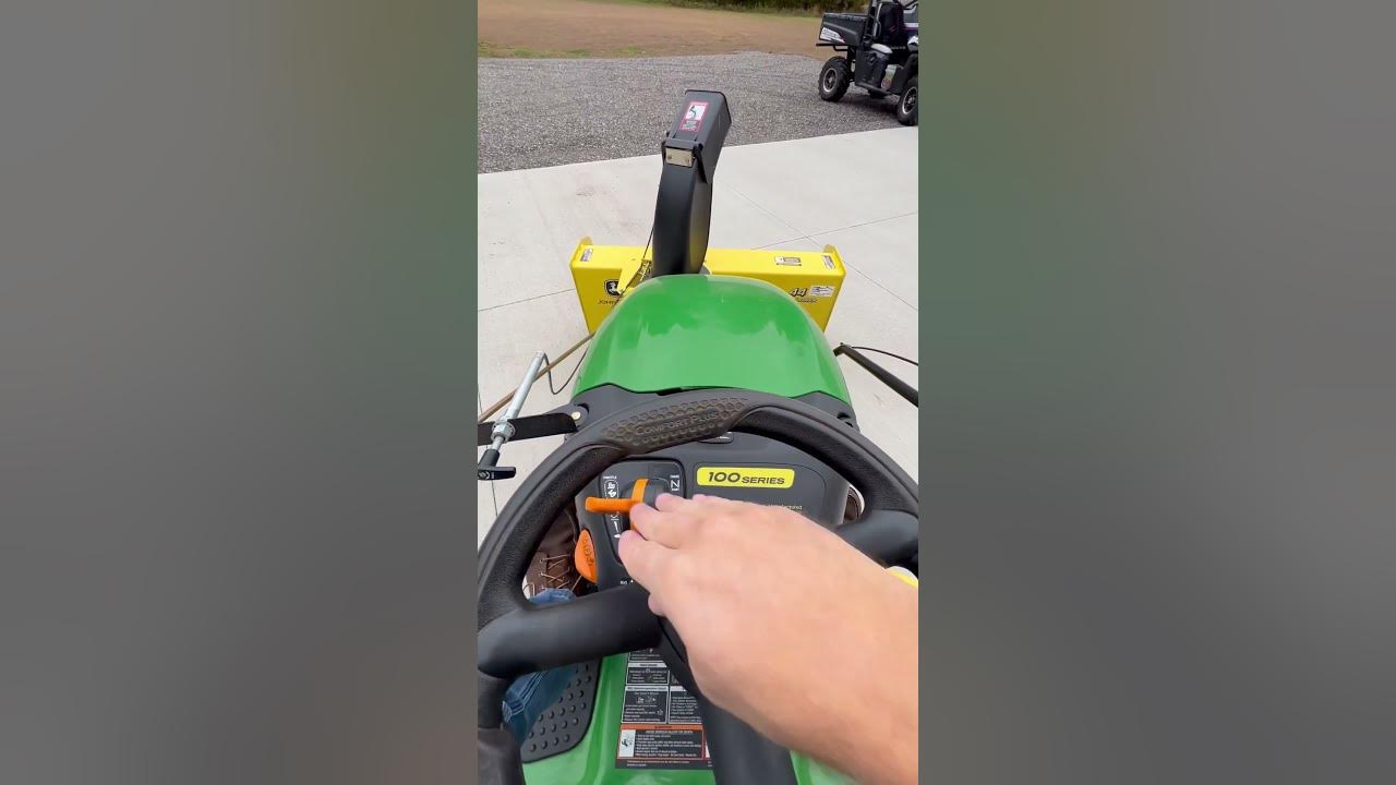 John Deere LA135 with snowblower John Peck Auctions johnpeckauctions 