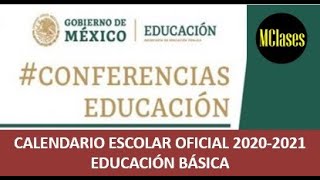 CALENDARIO ESCOLAR OFICIAL 2020-2021