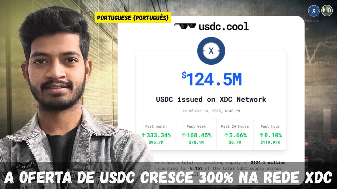 USDC ultrapassa US$ 124 milhões na rede XDC | O que está impulsionando esse crescimento? 