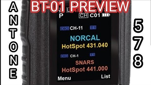 BT-01 BLUETOOTH MIC- ANYTONE 578 - PREVIEW