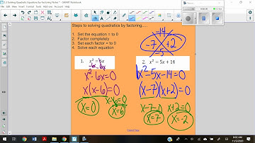 5.3 Solving Quadratic Equations by Factoring Video