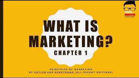 Lesson 1:  What is Marketing?