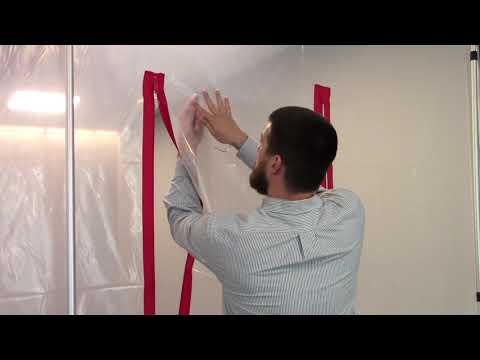 Creating an entry with a ZipWall Heavy Duty Zipper Step by Step