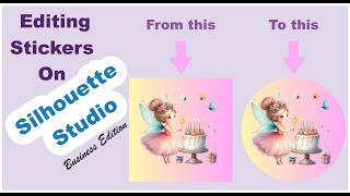 How to edit and crop Stickers on Silhouette Studio