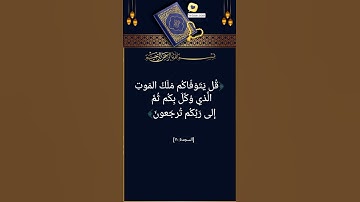 من سورة السجدة #سورة_السجدة #قرآن #قرآن_كريم #تلاوةخاشعة #تلاوةالقرآن