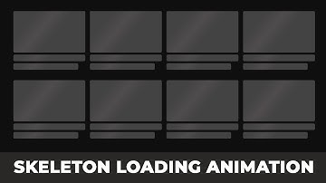 How to Create a Skeleton Loading Animation Using HTML CSS and JavaScript
