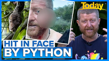 Python strike on Queensland hiker