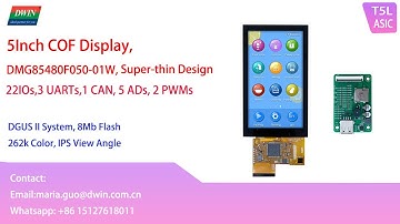 Model Show: Superthin 5Inch TFT LCD Touchscreen, DMG85480F050-01W