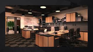 Modern Corporate Office Design in Dubai Business Square | Element 4 Interiors