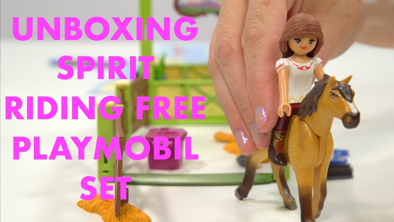 plank renderen satelliet Spirit Riding Free Playmobil Unboxing - Lucky and Spirit with Horse Stall  (9478) - YouTube