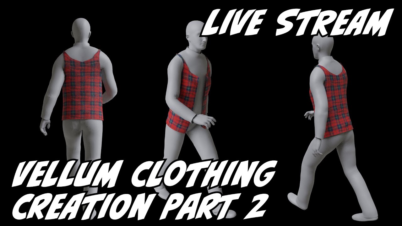 Live Stream on Vellum Clothing Creation Part 2 Vest - YouTube