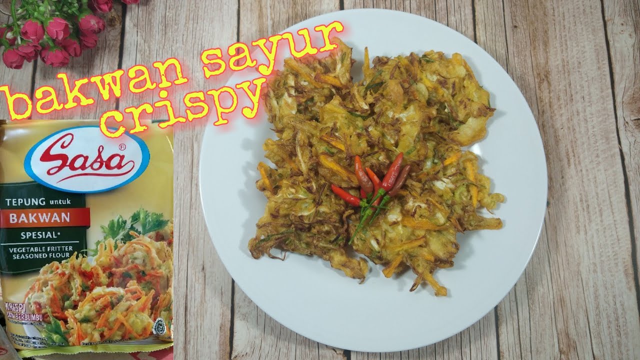 CARA MEMBUAT BAKWAN SAYUR CRISPY PAKAI TEPUNG BAKWAN SASA - YouTube