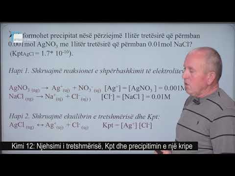 Video: Si ndikon efekti i joneve të përbashkëta në tretshmërinë e një elektroliti pak të tretshëm?