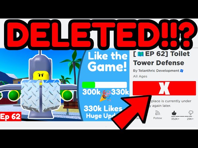 I think we all know that Toilet Tower Defense got deleted, but as doon as  it did… : r/ToiletTowerDefense