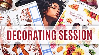 DECORATING SESSION Lets Finish November DIY Planner Plan With Me