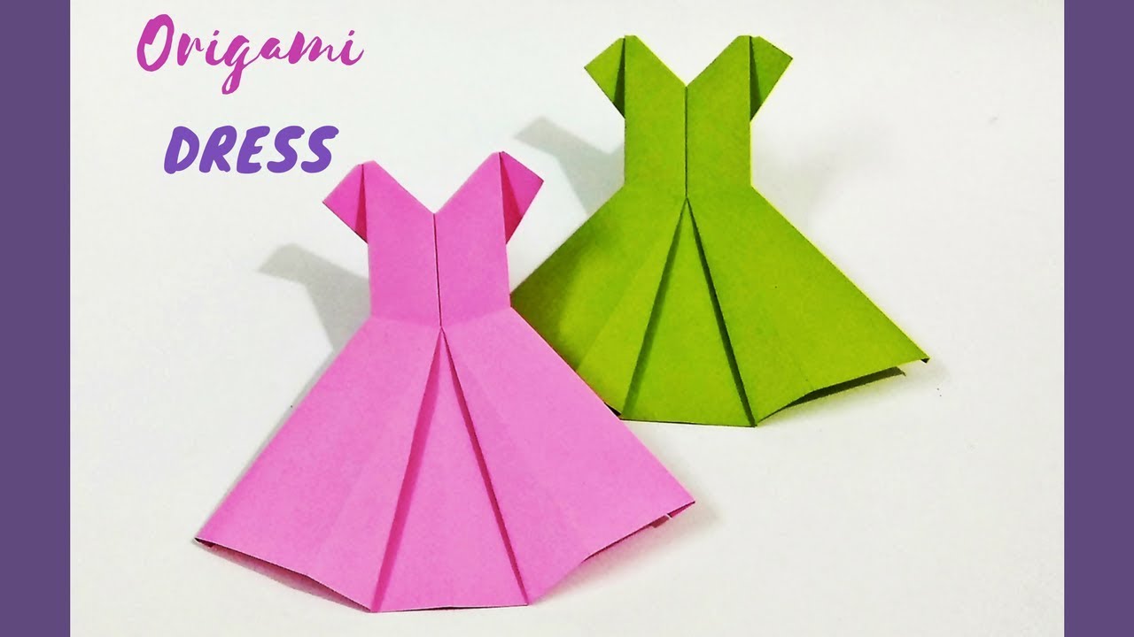 DIY: Origami Dress | How to Make a Paper Dress | Origami Clothes ...