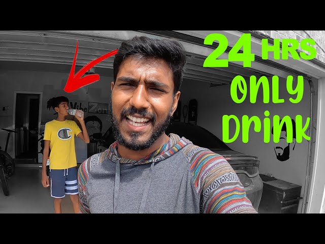 24 HRS ONLY DRINKS CHALLENGE !!! *dont try this* class=