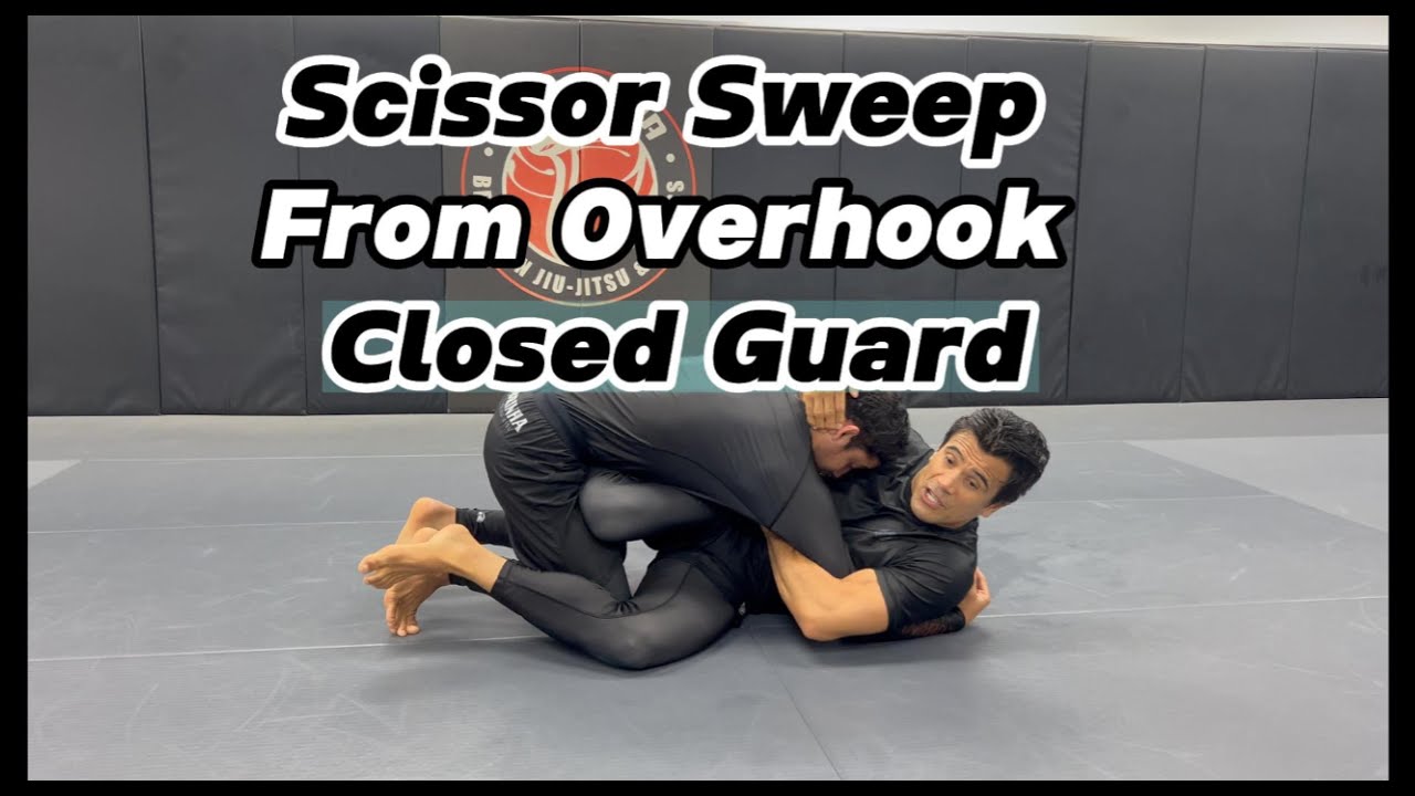 Scissor Sweep From Overhook Closed Guard | Cobrinha Online - YouTube