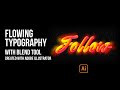 Flowing Typography with blend tool | adobe illustrator tutorial