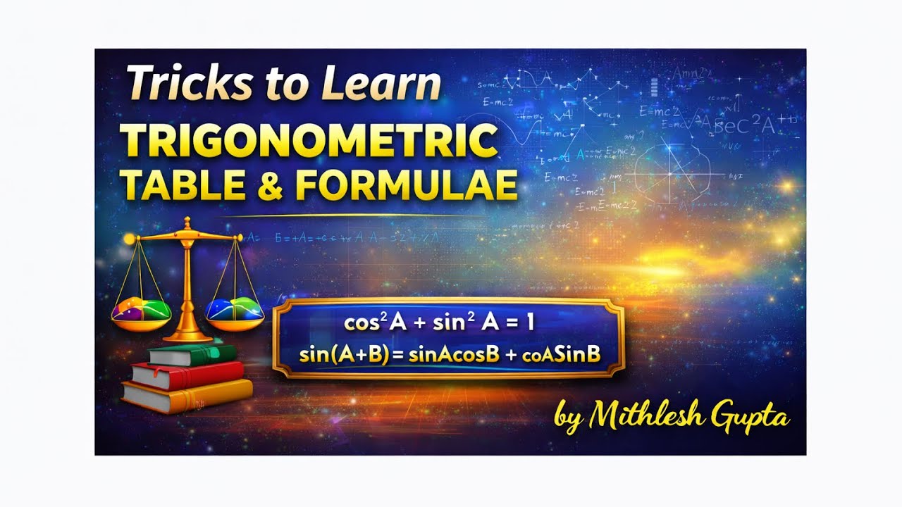 Simple tricks to learn trigonometric tables # 11th, 12th, B.A./B.Sc. IIT-JEE,Competitive exams