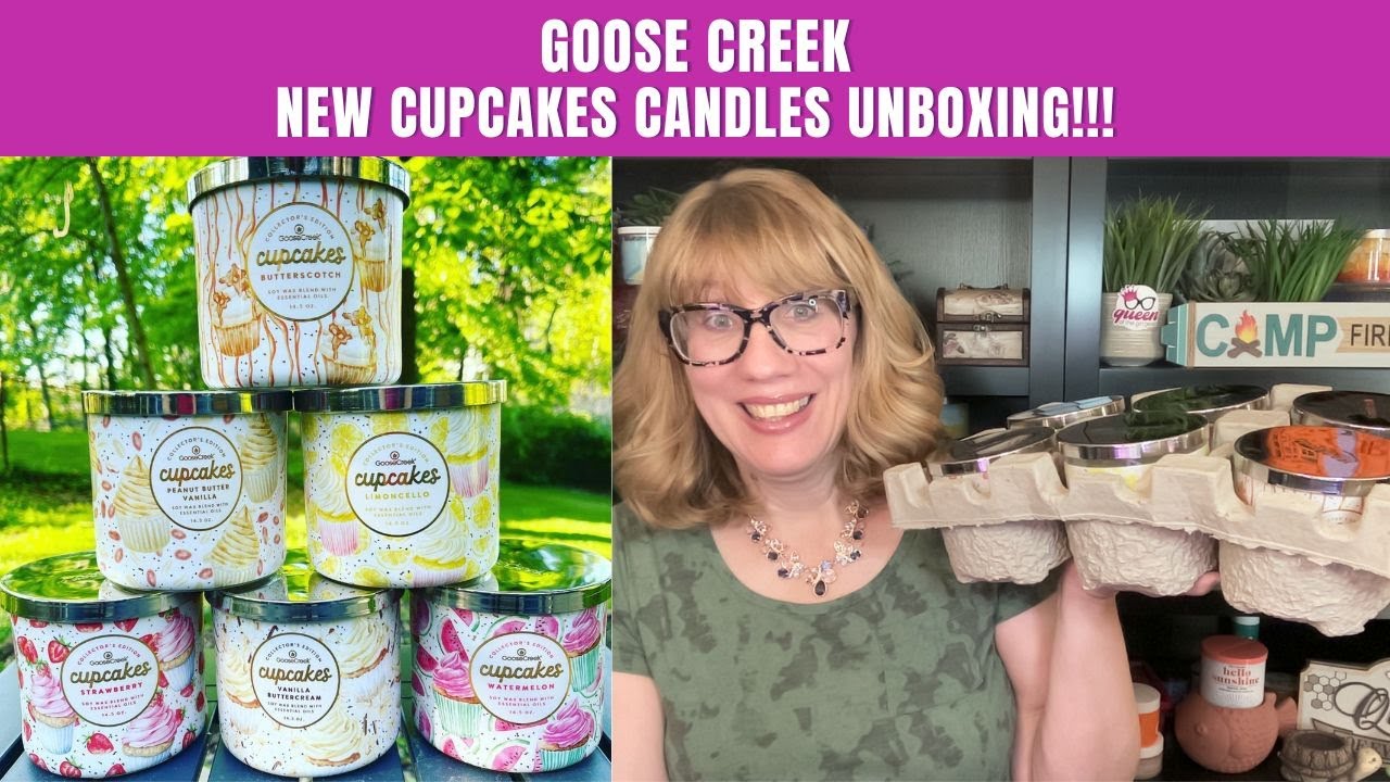GOOSE CREEK NEW Cupcakes Candles Unboxing!!! YouTube