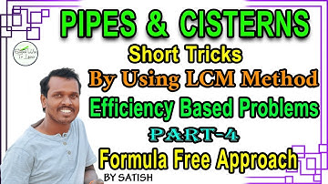 Pipes & Cisterns Short Tricks Part-4 By Using LCM Method |Pipes & Cisterns Efficiency Based Problems