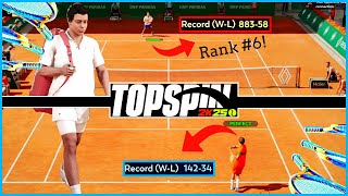 Playing Against a Top 10 TopSpin 2K25 Player (Rank No. 6) | World Tour | Close Game