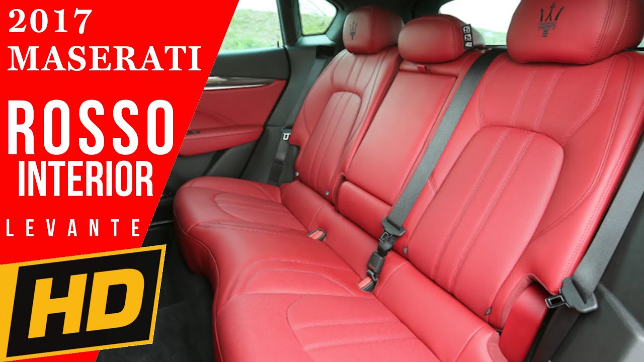 2017 Maserati Levante Rosso Leather Interior