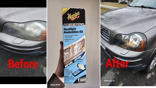 How to clean a headlights and tailights using the Meguiars two step headlight restoration kit. by Bentley 1,324 views 3 months ago 7 minutes, 41 seconds