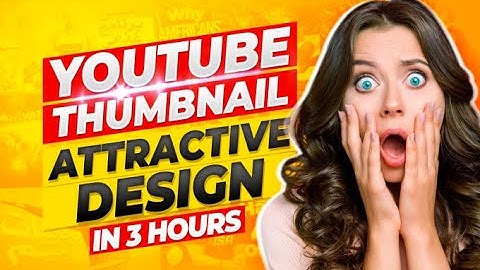 I will design amazing youtube thumbnail in 3 hours