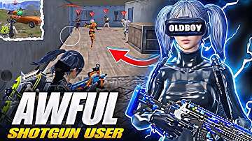 DEALING With AWFUL SHOTGUN Users 🔱 4 fingers + full gyroscope | Fastest 1vs4 Clutches BGMI