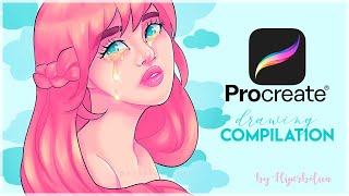 iPad Pro + Apple Pencil + @Procreate | Drawing compilation just for chill and relax!