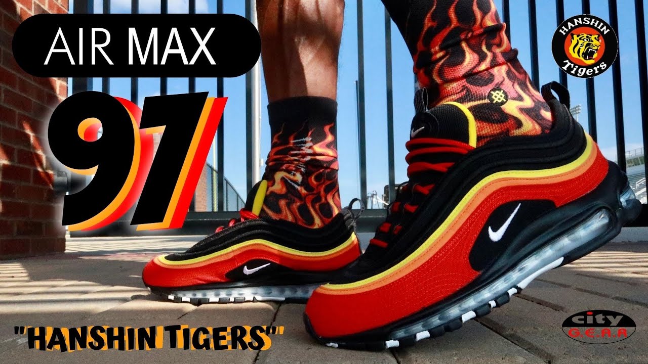Permanecer Subtropical Tristemente AIR MAX 97 “HANSHIN TIGERS” REVIEW & ON FEET W/ LACE SWAPS!! - YouTube