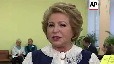 Matviyenko voting, comment on fairness of poll