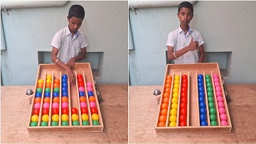 sorting color ball puzzle game challenge solve very smart and quickly || LKR Food Challenge