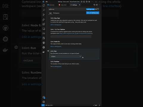 Eslint setting in Vscode for running lint errors on file save - React18 #leelawebdev #coding