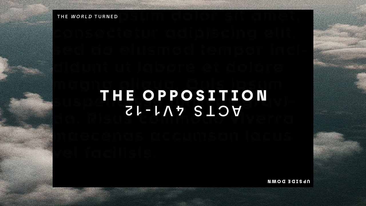 The World Turned Upside Down // 8 The Opposition - Neville Jones // Acts 4:1-12 Cover Image