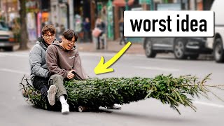 How NOT to Move a Christmas Tree in NYC