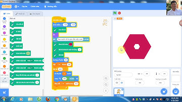 Lập trình Scratch tô màu đa giác đều