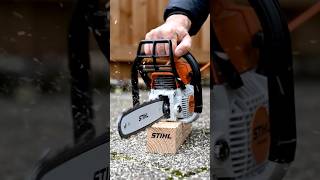 🔥 Mini Chainsaw Cutting Wood Satisfyingly! | Powerful STIHL Tool in Action 🌲⚡