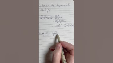 Simplifying the algebraic expression having radicals #maths #algebra #radical #rationalexpressions