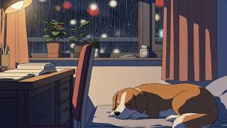 Sleeping Dog Jazz 🐶 Rainy Night Soft Piano & Cafe Vibes screenshot 1