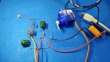 servo motor, 555 timer ic and LDR. Without Arduino #servomotors #electronic #control #circuit