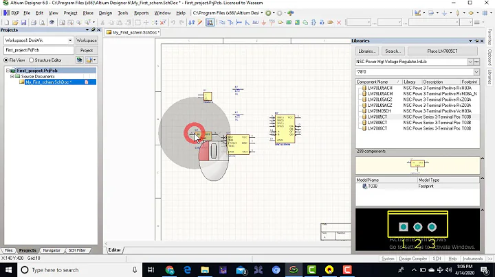 How to draw schematic in Altium Designer
