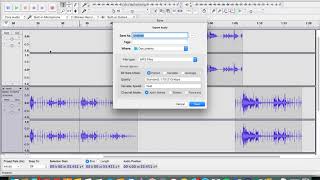 Installing the LAME Library and Exporting MP3s in Audacity